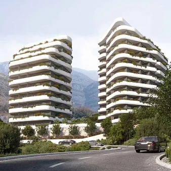 Apartments in a new beautiful complex in Becici